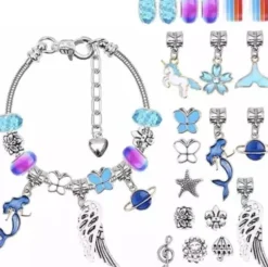 Set för smyckestillverkning - 5 armband - 5 halsband