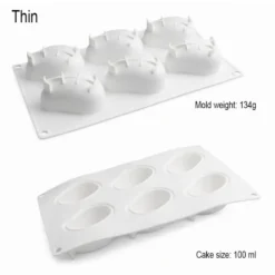 Silikonform för desserter och choklad