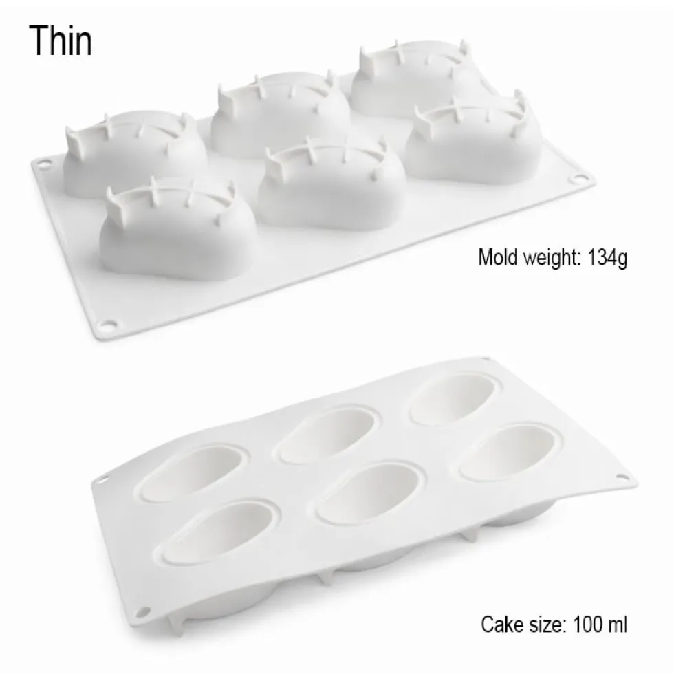 Silikonform för desserter och choklad