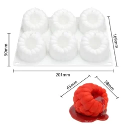 Silikonform för desserter och choklad
