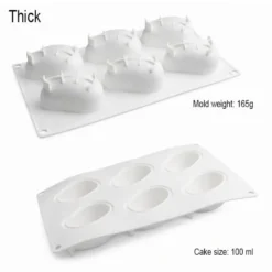 Silikonform för desserter och choklad