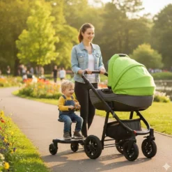 Sitsförlängare till barnvagn med bälte svart 25 kg universell