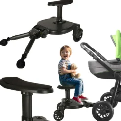 Sitsförlängare till barnvagn med bälte svart 25 kg universell