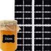 Självhäftande PVC-etiketter 5x3,5 cm svarta 24-pack