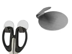 Självhäftande väggkrokar rostfritt stål 4-pack silver 4 x 3,5 cm