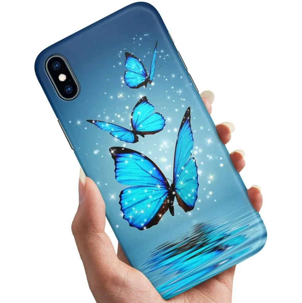 Skal Glittrande Fjärilar för iPhone X/XS