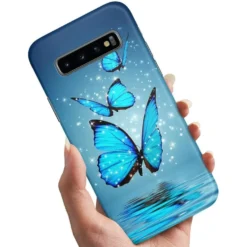 Skal Glittrande Fjärilar för Samsung Galaxy S10