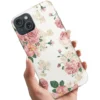 Skal Retro Blommor för iPhone 15