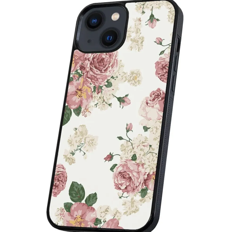Skal Retro Blommor för iPhone 13