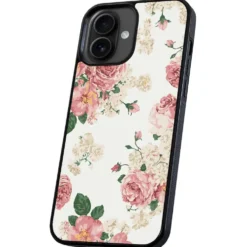 Skal Retro Blommor för iPhone 16
