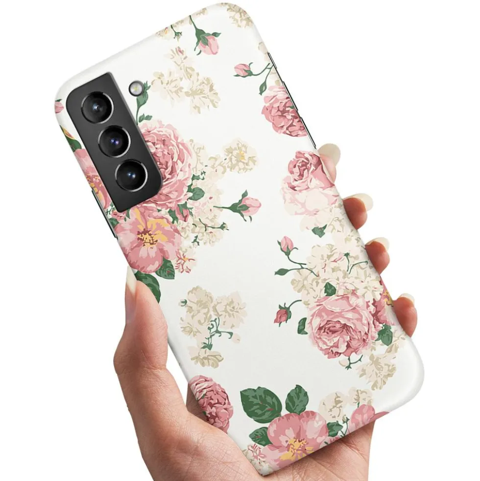 Skal Retro Blommor för Samsung Galaxy S22