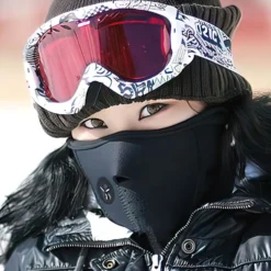 Skidmask med ventil / MC-mask i neopren