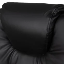 Skrivbordsstol svängbar med utdragbart fotstöd svart 130 kg