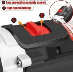 Skruvdragare borrmaskin 18V 29 tillbehör 2x1300mAh