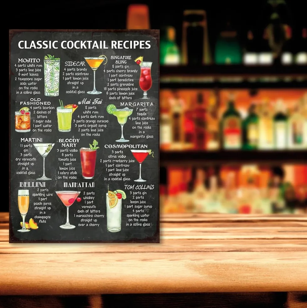 Skylt / Drinkmeny Cocktailrecept