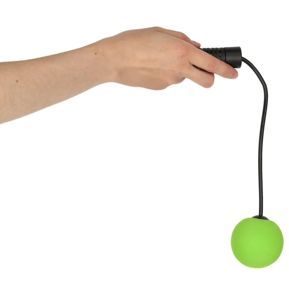 Sladdlöst hopprep utan lina med motståndsbollar, 2 handtag 38 cm
