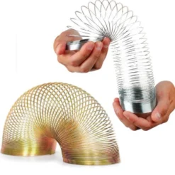 Slinky i metall / Klassisk leksak