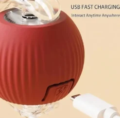 360° Smart Tuggboll för Hundar och Katter – Interaktiv Leksak för Träning och Lek, Rullande Boll för Aktivering av Djur