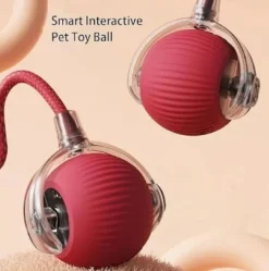 360° Smart Tuggboll för Hundar och Katter – Interaktiv Leksak för Träning och Lek, Rullande Boll för Aktivering av Djur