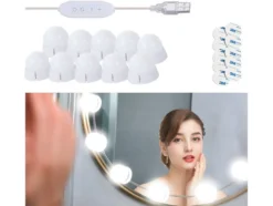 Sminkbordsljus med 10 LED-lampor