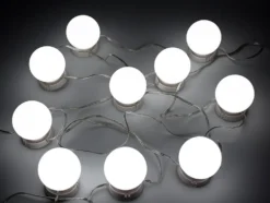 Sminkbordsljus med 10 LED-lampor