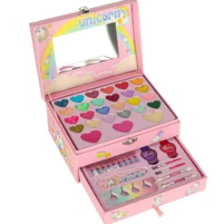 Smink- och nagelset för barn / Unicorn sminkväska