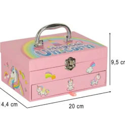 Smink- och nagelset för barn / Unicorn sminkväska