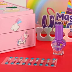 Smink- och nagelset för barn / Unicorn sminkväska