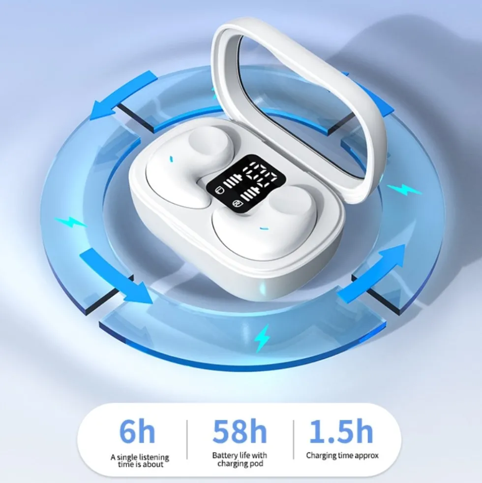 Sömn Hörlurar In ear att sova med Bluetooth Headphones - Svart