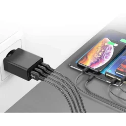 Snabbladdare 4x USB Quick Charge 3.0 3.1A Vit