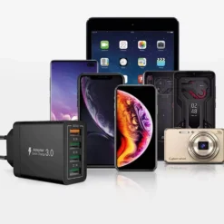 Snabbladdare 4x USB Quick Charge 3.0 3.1A Vit