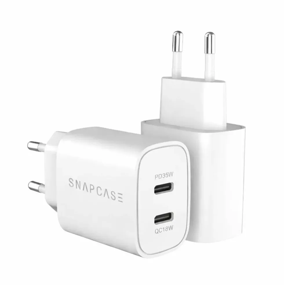Snapcase 35W GaN Adapter Dual USB-C laddare
