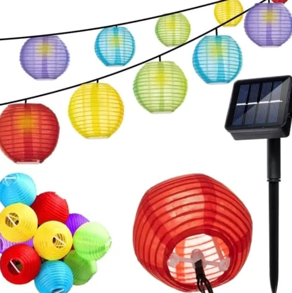 Solcellsdriven LED-girlang 3,5 m