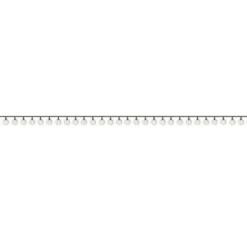 Solcellsdriven LED-ljusslinga 100 bollar varmvit 11,6 m IP44