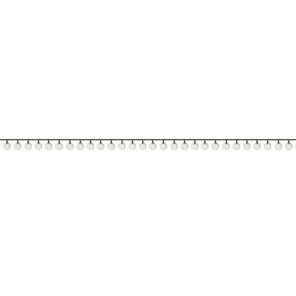 Solcellsdriven LED-ljusslinga 100 bollar varmvit 11,6 m IP44