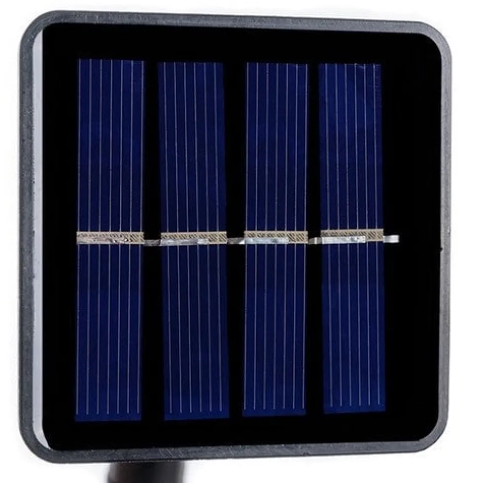 Solcellsdriven LED-ljusslinga 100 bollar varmvit 11,6 m IP44