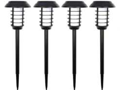 Solcellsdriven trädgårdslampa med RGB och fjärrkontroll