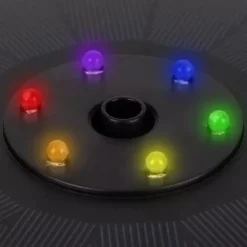 Solcellsfontän med batteri och LED