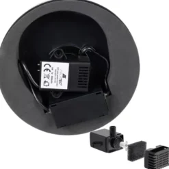 Solcellsfontän med batteri och LED