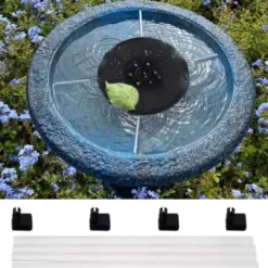 Solcellsfontän med batteri och LED