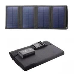 Solcellsladdare med USB för mobiltelefon och powerbank