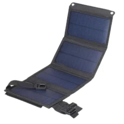 Solcellsladdare med USB för mobiltelefon och powerbank