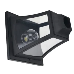Solcellslampa för trädgård, 3 LED, klassisk utomhusgolvlampa, IP44, 51,5x47x182,5cm