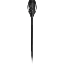 Solcellslampa trädgårdsfackla LED 12 st varmvit flammeffekt 51 cm