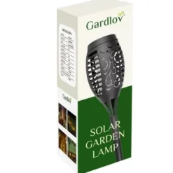 Solcellslampa trädgårdsfackla LED 12 st varmvit flammeffekt 51 cm