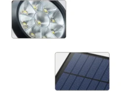 Solcellslampa utomhus LED RGBW IP55 med skymningssensor 42 cm