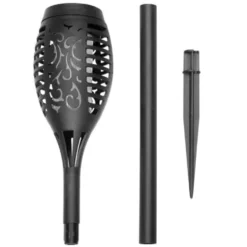 Solcellslampor fackel 4-pack LED varmvit flammeffekt 51 cm