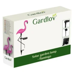 Solcellslampor flamingo 3-pack LED vit IP44 trädgårdsbelysning