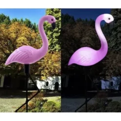 Solcellslampor flamingo 3-pack LED vit IP44 trädgårdsbelysning