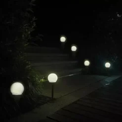 Solcellslampor / Trädgårdslampor med LED och skymningssensor 6-pack